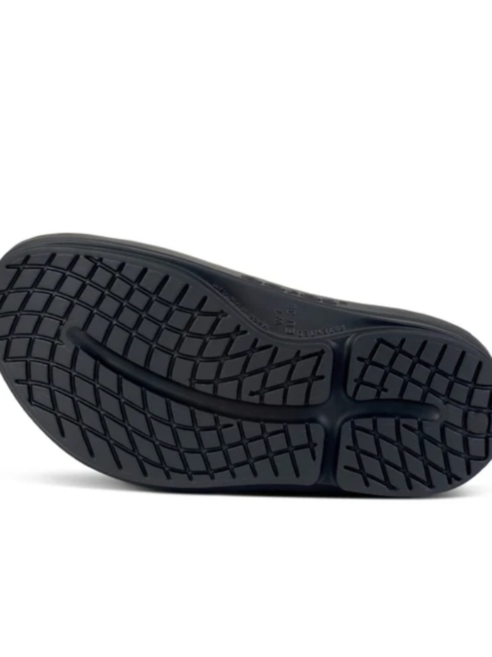 OOFOS Black Women's Slide Sandals - Picture 3 of 4